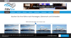 Desktop Screenshot of faehrline.de