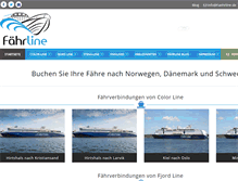 Tablet Screenshot of faehrline.de